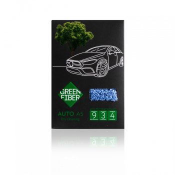 Автополотенце для сухой уборки Green Fiber AUTO A5, серо-голубое — фото 6