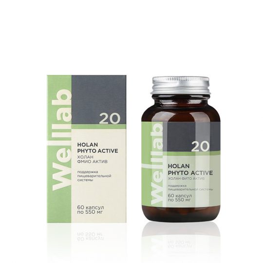 БАД для желчевыделительной системы Welllab HOLAN PHYTO ACTIVE, 60 капсул