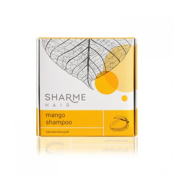 Натуральный твердый шампунь Sharme Hair Mango с маслом манго, увлажняющий, 50 г — фото 3
